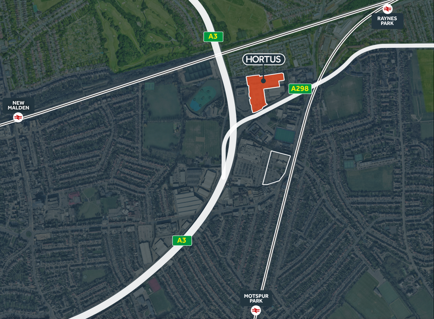 Sw20 Map Hortus Industrial Park | SW20
